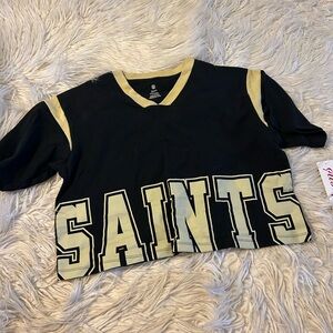 NFL New Orleans Saints Graphic Crop Tee